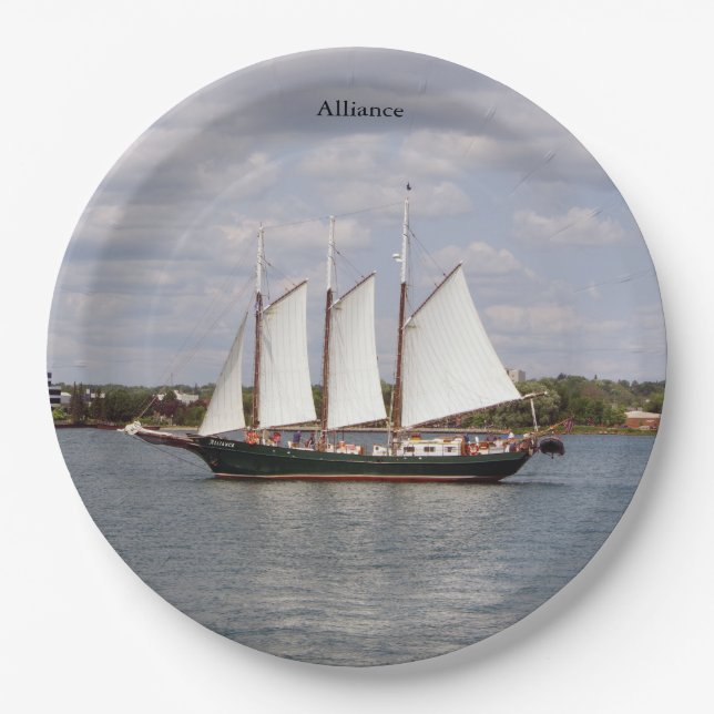 Alliance paper plate (Front)