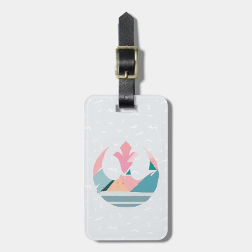 Alliance Starbird  Pastel Paper Cut Collage Luggage Tag