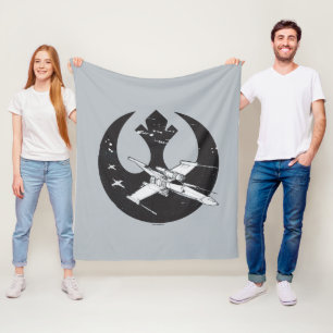 Alliance Starbird   X-Wing & Y-Wing Concept Art Fleece Blanket