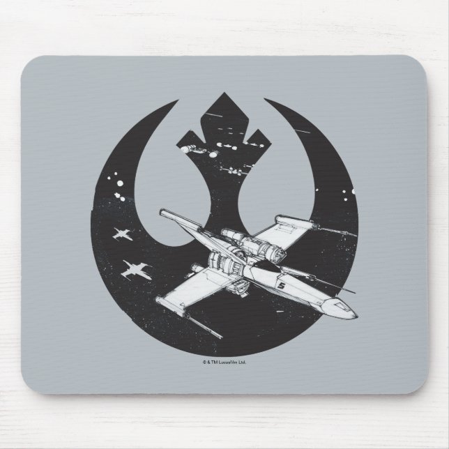 Alliance Starbird | X-Wing & Y-Wing Concept Art Mouse Pad (Front)