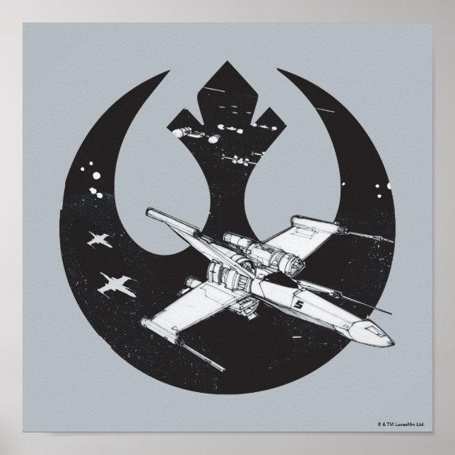 Alliance Starbird | X-Wing & Y-Wing Concept Art Poster (Front)