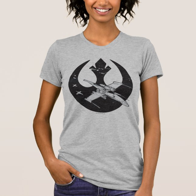 Alliance Starbird | X-Wing & Y-Wing Concept Art T-Shirt (Front)
