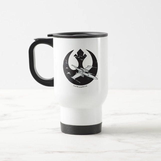 Alliance Starbird | X-Wing & Y-Wing Concept Art Travel Mug (Left)