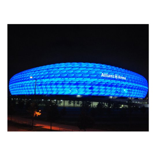 Allianz Arena at night, Munich Postcard | Zazzle.com