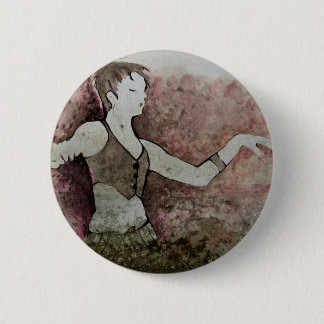 Allie Cat Grunge Tribal Belly Dancer Button