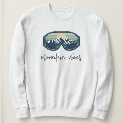ALLIE Sage Mountain Vibes Ski Bachelorette Group Sweatshirt