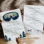 ALLIE Sage Snowboarding Mountain Ski Bachelorette Invitation