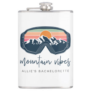 ALLIE Ski Snowboarding Goggle Mountain Vibes Flask
