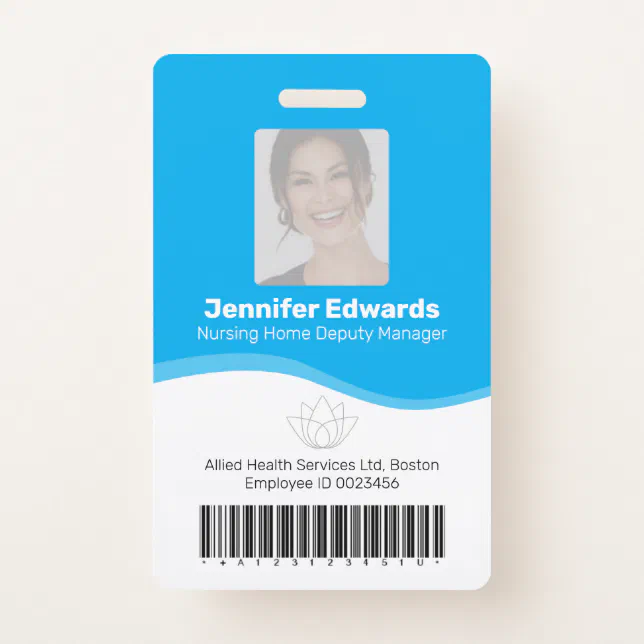 Allied health essential workers identification ID Badge | Zazzle