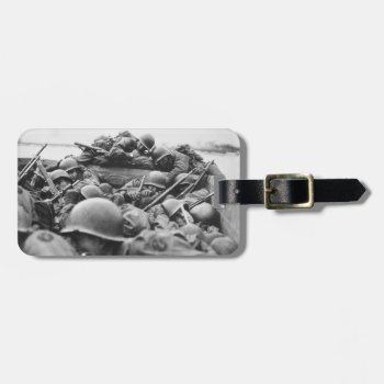Allied World War Ii Soldiers Crossing The Rhine Luggage Tag by EnhancedImages at Zazzle