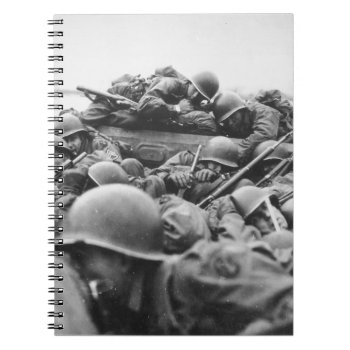 Allied World War Ii Soldiers Crossing The Rhine Notebook by EnhancedImages at Zazzle