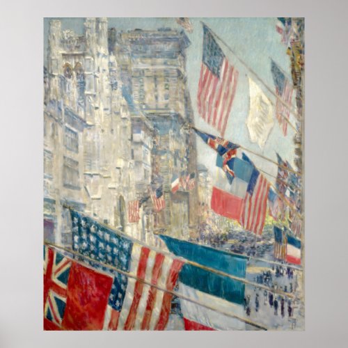 Allies Day _ Frederick Hassam  Impressionism Poster