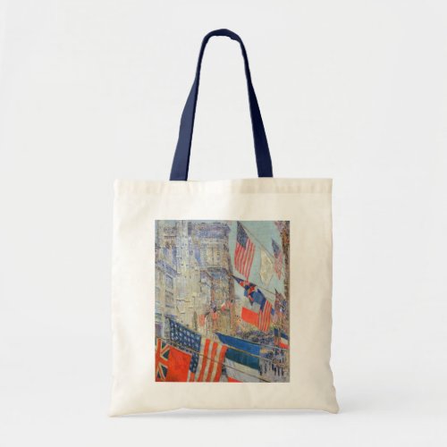 Allies Day May 1917 by Childe Hassam Vintage Art Tote Bag