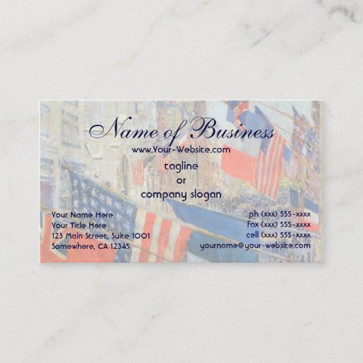 Customizable Allies Day, May 1917 by Frederick Childe Hassam Business Cards