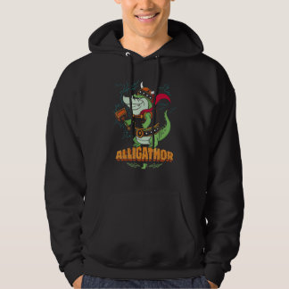 Alligathor Norse Mythology Thor Alligator Viking Hoodie