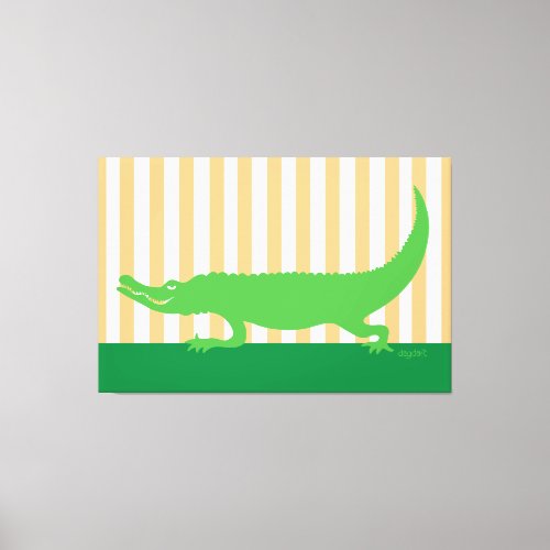 Alligator 40x60 Canvas Art