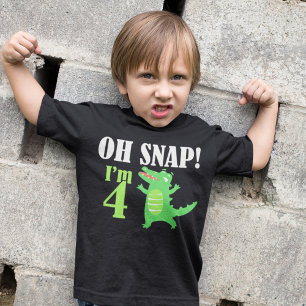Alligator 4th Birthday Boys T-Shirt