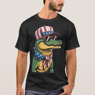 Alligator 4th Of July T-Shirt