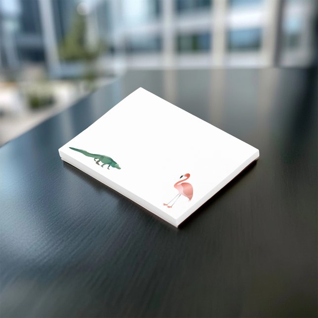 Alligator And Flamingo Post-it Notes (Creator Uploaded)