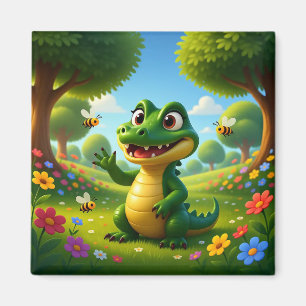 Alligator Andy – Kids Art Magnet - Hello Bees