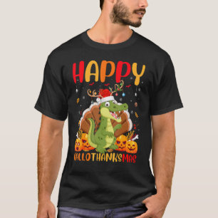 Alligator Animal Happy Alligator Hellothanksmas T-Shirt