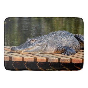 Alligator at Homosassa Springs Wildlife State Park Bath Mat