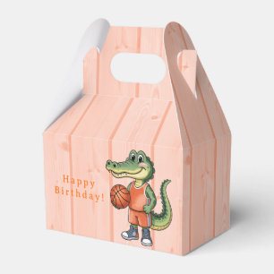 Alligator Basketball Birthday Party For Boys Favor Boxes
