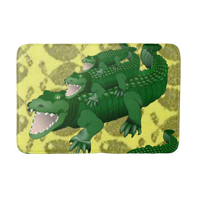 Alligator  Bathroom Bathmat (Front)