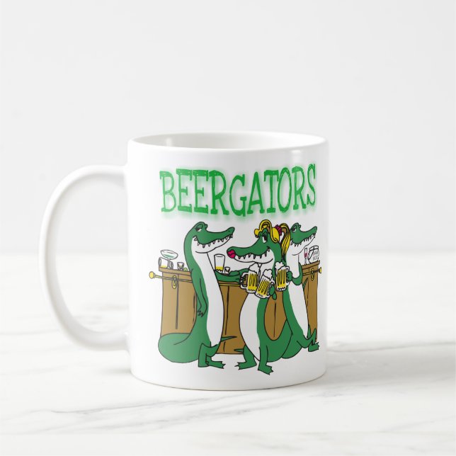 Alligator Beer Bar Coffee Mug (Left)