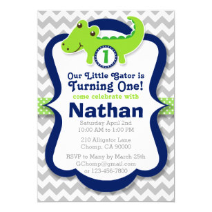crocodile invitations zazzle