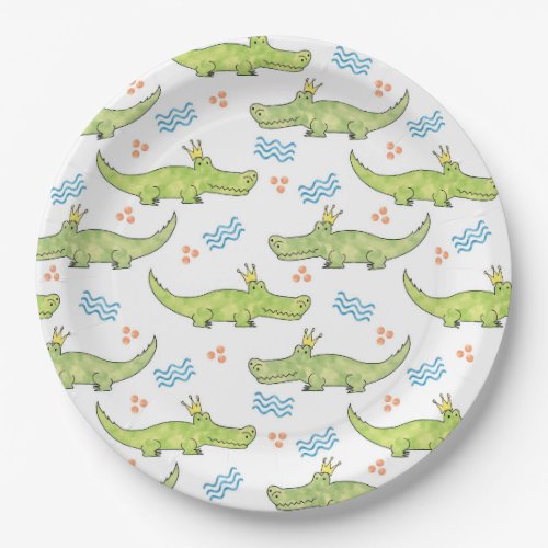 Alligator Birthday Paper Plate 9