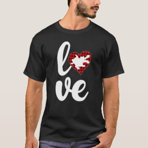 Alligator Buffalo Plaid Love Alligator Valentine S T-Shirt