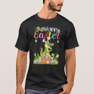 Alligator Bunny Egg Hunting  Alligator Happy Easte T-Shirt