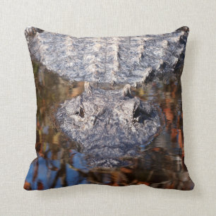 Alligator - Careful! - See Both Sides Throw Pillow