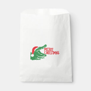 Alligator christmas favor bag