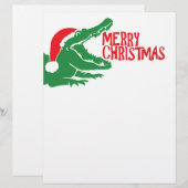 Alligator christmas letterhead (Front/Back)