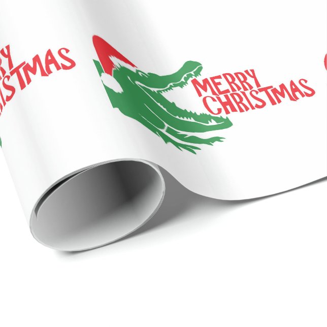 Alligator christmas wrapping paper (Roll Corner)