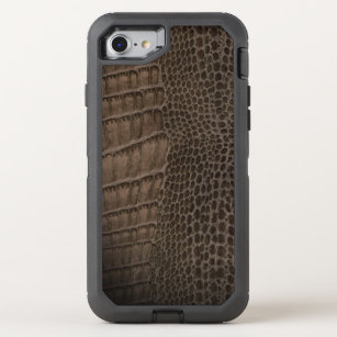 Alligator Classic Reptile Leather (Faux) OtterBox Defender iPhone SE/8/7 Case