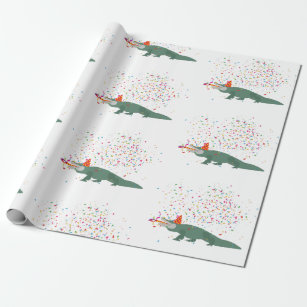 Personalised Crocodile Birthday Wrapping Paper