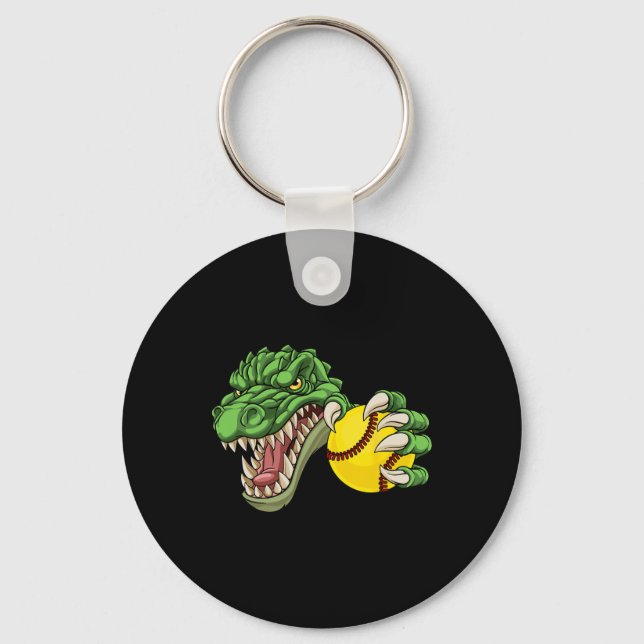Alligator Crocodile Dinosaur Softll Character  Keychain (Front)
