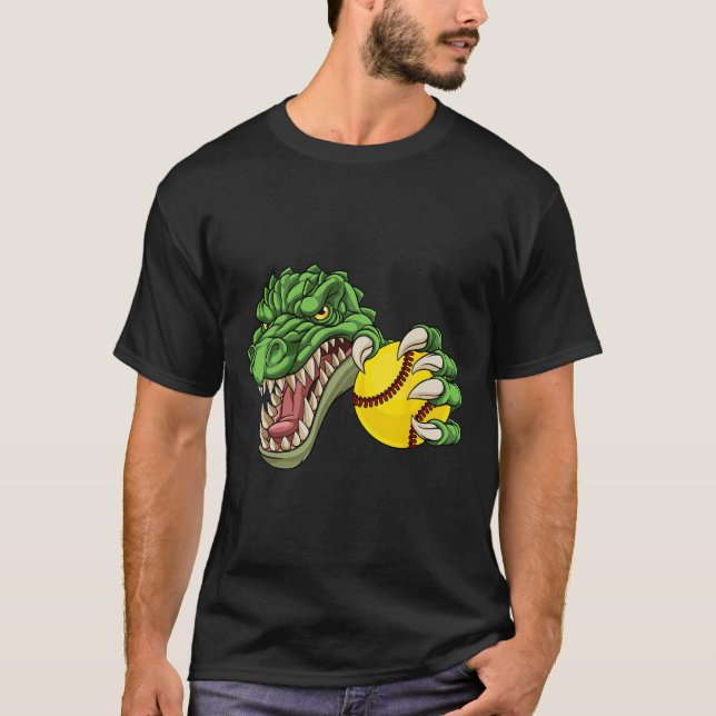 Alligator Crocodile Dinosaur Softll Character  T-Shirt (Front)