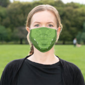 Alligator Crocodile Face Cartoon Style for Kids Adult Cloth Face Mask (Outside)