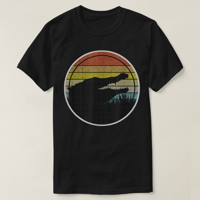 Alligator crocodile men women retro crocs gators l T-Shirt (Design Front)