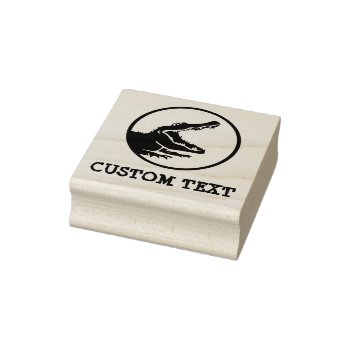 Alligator Custom Stamp by ComicDaisy at Zazzle