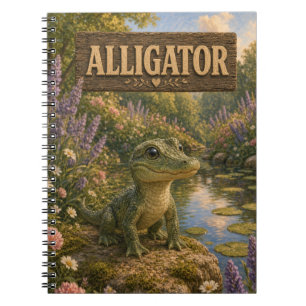 Alligator Cute Baby Storybook Nursery Animal Notebook