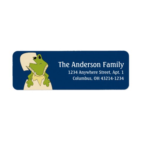 Alligator d2 Animal Return Address Labels