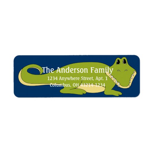 Alligator d4 Animal Return Address Labels