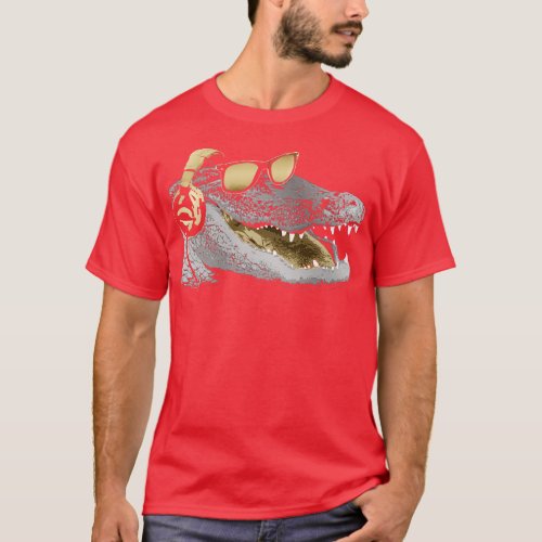 Alligator DJ Bling T_Shirt