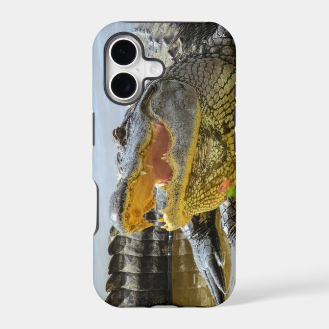 Alligator. Face to face Iphone Case (Back)