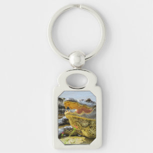 Alligator. Face to face Keychain